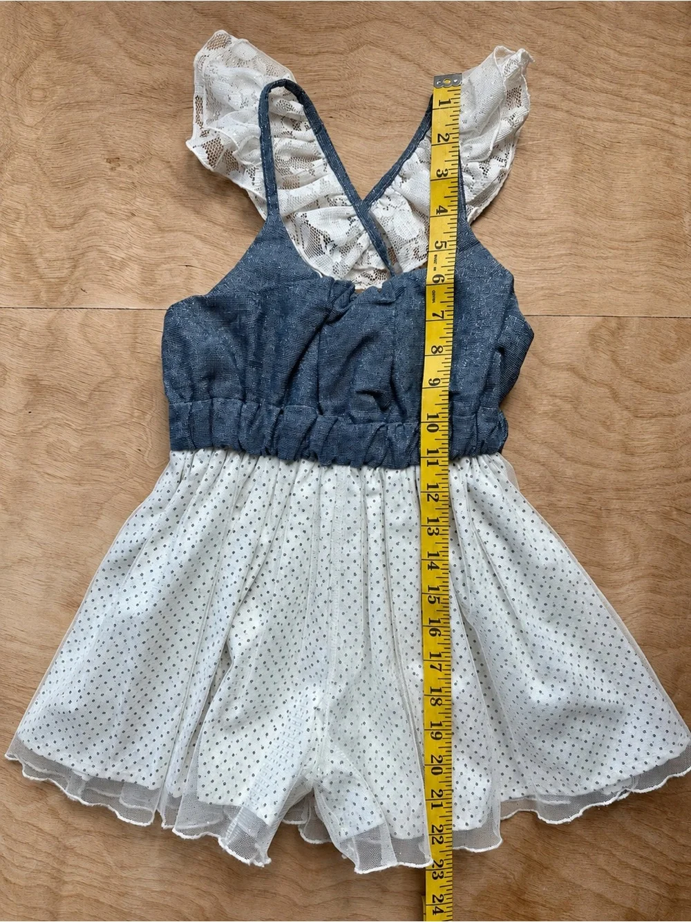 Magpie & Mabel Willa Romper Secret Garden Girls 6 Lace Tulle Metallic